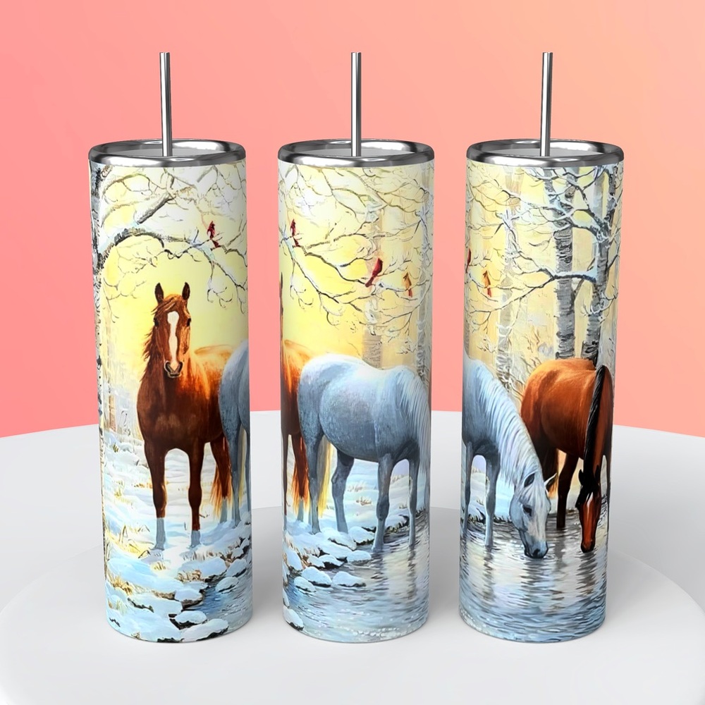 Horse 5 20 oz tumbler